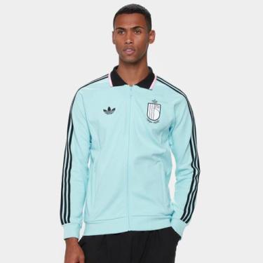 Imagem de Jaqueta Seleção Bélgica Away 2026 Hino Adidas Originals Masculina, Azu