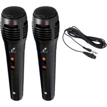 Imagem de Microfone KIT 2UND C/FIO 2,5M Sortido - FLEX