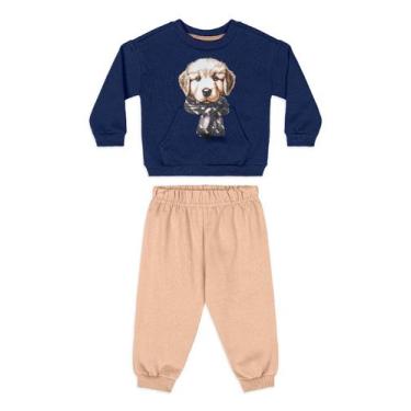 Imagem de Conjunto Bebê Menino Golden Puppy Quimby, Azul