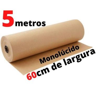 Imagem de Papel Kraft 80g c/ 60cm de largura x 5 Metros de comprimento p/ embala