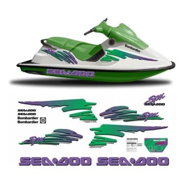 Imagem de Kit Adesivos Emblema compatível Seadoo SPX 1994 - SPTS