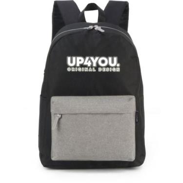 Imagem de Mochila UP4YOU G Preta C/CINZA