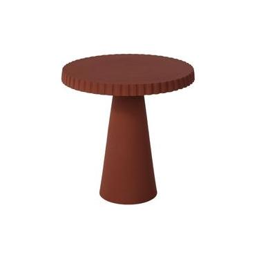 Imagem de Mesa Lateral de Metal Rhea Terracota Westwing Collection Vermelho