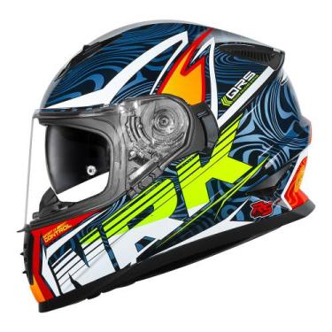 Imagem de Capacete Norisk Soul II Control Azul e Laranja Tamanho:54, 54
