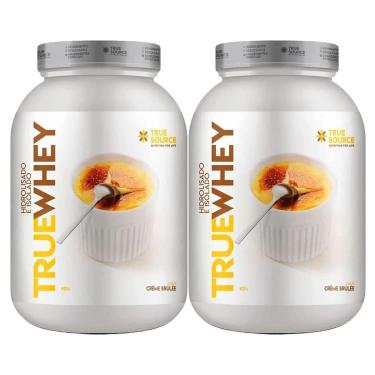 Imagem de Kit 2X True Whey Protein Hidrolisado e Isolado - 837g Vanilla Crème Brûllè - True Sourc...