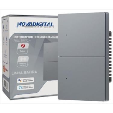 Imagem de Interruptor Inteligente NovaDigital 2 Teclas Físicas Zigbee