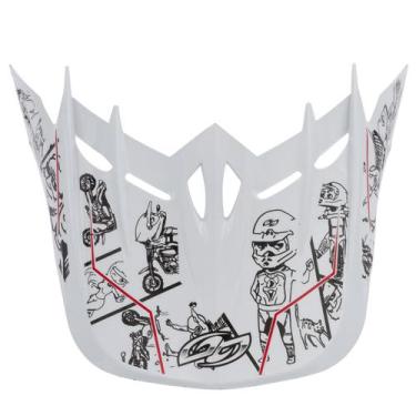 Imagem de Pala Capacete Infantil Juvenil Pro Tork Cross Kids Cartoon Racing, Úni