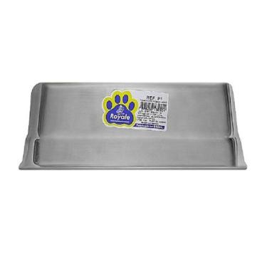 Imagem de COMEDOURO CACHORRO ALUMÍNIO PESADO ROYALE PEQUENO 700ml