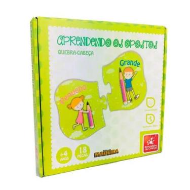 Imagem de Aprendendo os Opostos Brinquedo Educativo e Pedagógico - Brincadeira D