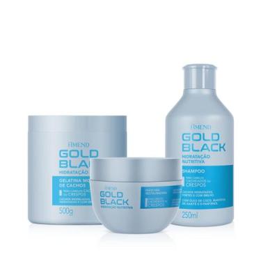 Imagem de Amend Gold Black Hidratação Nutritiva Sh 250ml + Masc 250ml + Gelatina