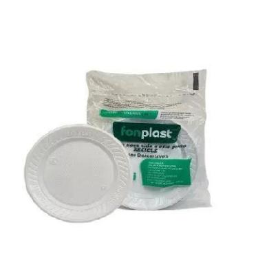 Imagem de Prato desc. fonplast raso 21cm c/ 10 unidades