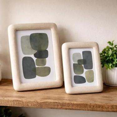 Imagem de KIT Porta Retrato Em Polirresina Sand 10x15 E 15X20 - Mart