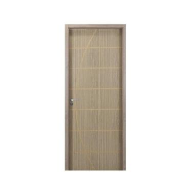 Imagem de Kit Porta de Madeira Decorada 215x84cm com Batente de MDF Ultra 10cm N