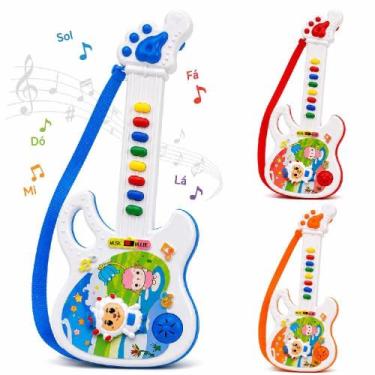Imagem de Guitarra musical infantil brinquedo bebe interativo bandinha - Yeet