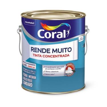 Imagem de Tinta Acrílica Coral Rende Muito Fosca 3,2 L - Cores