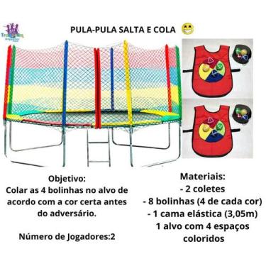 Imagem de Cama elástica 3,05 380kg mais jogo - TRAMPOLIM BRINQUEDOS