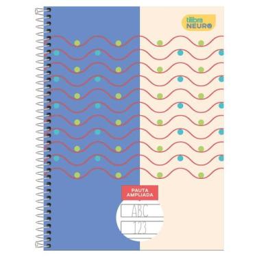 Imagem de Caderno Espiral Universitário Pauta Ampliada 80 Folhas Neuro Capa Dura