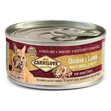Imagem de CARNILOVE Cat Can Chicken &amp Lamb 100g - Validade 12/05/2028