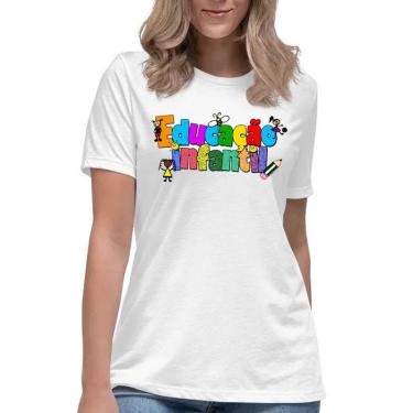 Imagem de Camiseta feminina Ensino educação infantil inclusão social