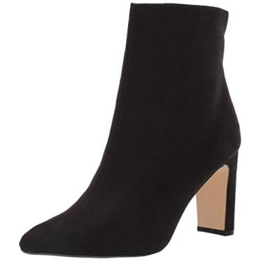Imagem de Chinese Laundry Bota feminina Erin Ankle Boot, Camurça preta, 8.5