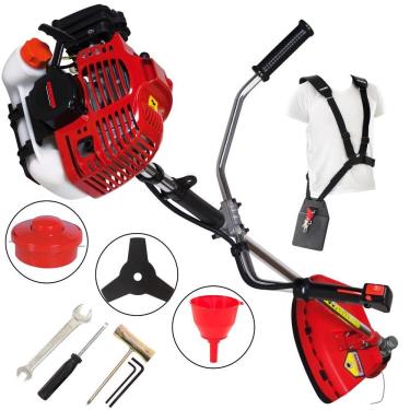 Imagem de Roçadeira Profissional Lateral Kawashima KW52L á Gasolina Com Motor 2 Tempos Ideal Para Fazendas, Chácaras e Sítios