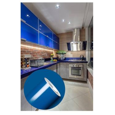 Imagem de Adesivo para envelopamento de móveis Azul Medio 2m x 50cm