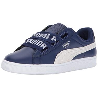 Imagem de PUMA Tênis unissex adulto Basket Heart NS Wn, Profundidade azul - puma branco, 6