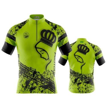 Imagem de Camisa Ciclismo Masculina Mountain Bike Pro Tour Romaria Verde Dry Fit