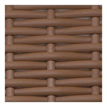 Imagem de Fibra Junco Sintético Meia Cana 6mm rolo de 600 metros com proteção UV (Chocolate)