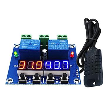 Imagem de Qudai ZFX-M452 Módulo controlador de umidade e temperatura Termostato digital Controlador de umidistato Controlador automático de temperatura e umidade constante NP