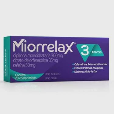 Imagem de Miorrelax 300mg + 50mg + 35mg, caixa com 20 comprimidos