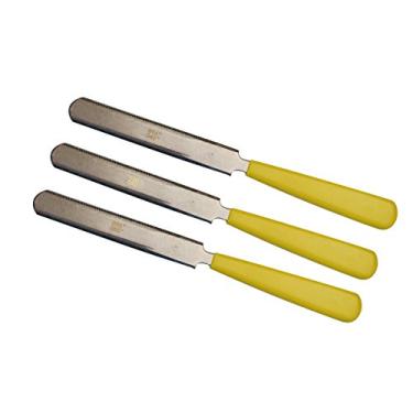 Imagem de 3 x lixas de porca, lixas amarelas de porca calibradas para guitarra com porca dupla face e lixa de sela luthier ferramenta de guitarra