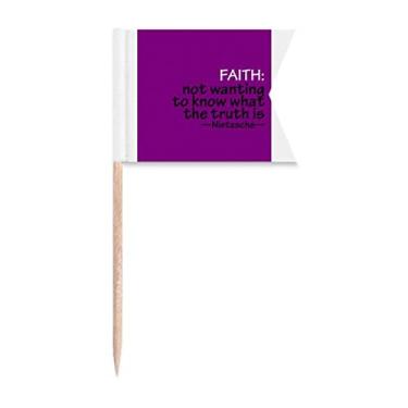 Imagem de Faith Life Truth Art Deco Presente Fashion Palito Bandeiras Marcação para Bolo Festa Prato de Queijo