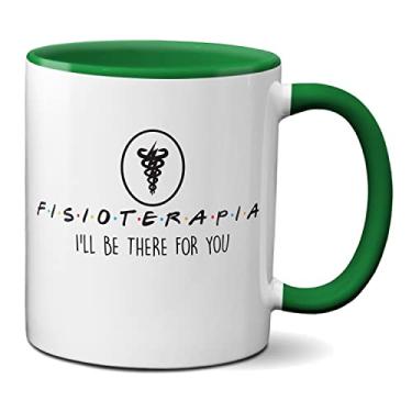 Imagem de Caneca Fisioterapia Frase Friends Presente Fisioterapêuta (Verde)