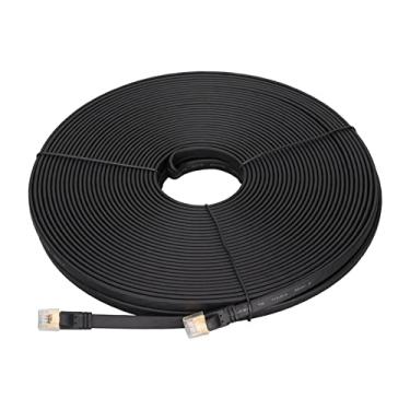 Imagem de Cabo de Internet de Alta Velocidade, Cabo Ethernet Cat8 40 Gbps Taxa de Transmissão PVC Material à Prova de Intempéries de Alta Velocidade para PC para para Roteador (30m)