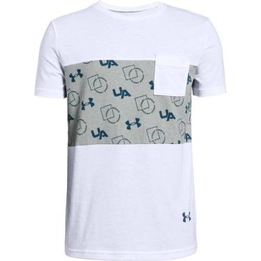 Imagem de Camiseta De Treino Infantil Masculina Under Armour Sportstyle Pocket