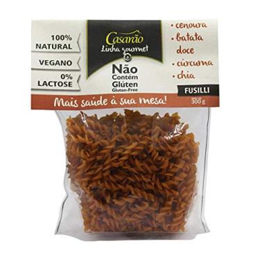 Imagem de Macarrão de Arroz com Cenoura e Batata Doce Fusilli Sem Glúten Casarão 300g
