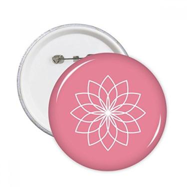 Imagem de Ilustração de linha de plantas, alfinetes redondos, emblema, decoração de roupas, 5 peças, presente