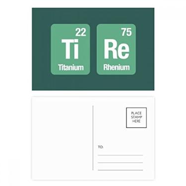 Imagem de Tire Chemical Element Conjunto de cartão postal ciência de aniversário cartão de felicitações