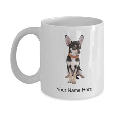 Imagem de Caneca personalizada Chihuahua Caneca de café para amantes de Chihuahua Idea crianças meninos meninas Amor - Caneca de café 325 ml
