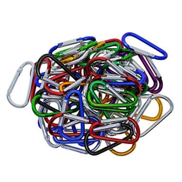 Imagem de NC Carabiner 50 Mosquetão em Forma de D Misto Mosquetão Leve com Travamento Automático