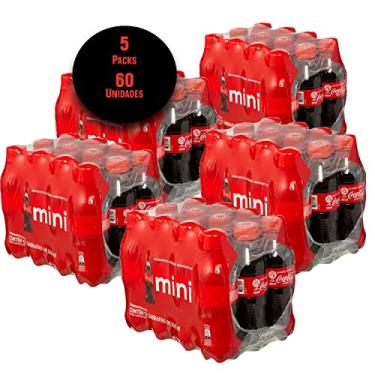 Imagem de Refrigerante Coca-Cola Mini PET 200ml (60 unidades)