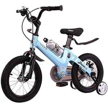 Imagem de Bicicleta Infantil 12/14/16/18 Polegadas Bicicleta Infantil, Meninos Meninas Bicicleta Infantil Com Roda De Treinamento,Azul,18in,Friendly32