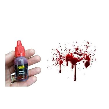 Imagem de Sangue Artificial Falso Maquiagem Terror Fake Halloween