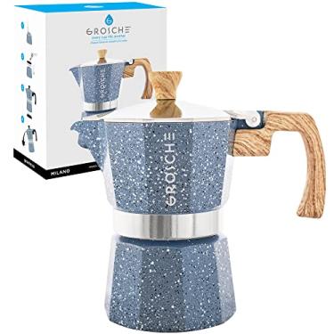 Imagem de GROSCHE Panela Milano Moka – Cafeteira e cafeteira para café expresso – 3 xícaras, índigo