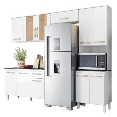 Imagem de Cozinha Compacta Fit 11 Portas Com Balcão 120cm - Nicioli