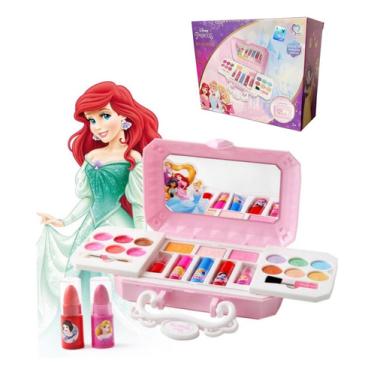 Imagem de Maleta Maquiagem Infantil Frozen Disney Original Princesas Disney Frozen , As princesas