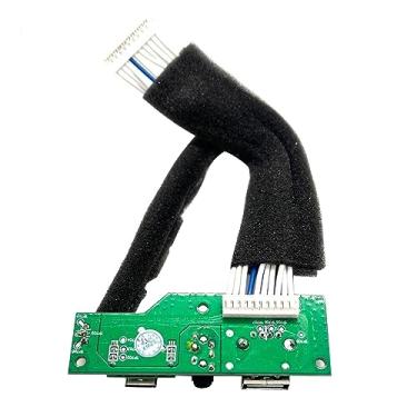 Imagem de MOUDOAUER Substituição da porta de carregamento do alto-falante para JBL Charge 4 versão GG, placa de circuito do módulo de carregamento rápido para bricolage