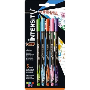 Imagem de Caneta Hidrográfica Extra Fina Intensity Ponta 0,4Mm 5 Cores