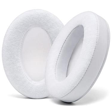 Imagem de WC Padz Velour - The Ultimate Pads da Wicked Cushions - Para Audio Technica, Hyperx, Steelseries Arctis - Extra Grosso - Abertura Maior - Espuma de Memória Macia | Branco